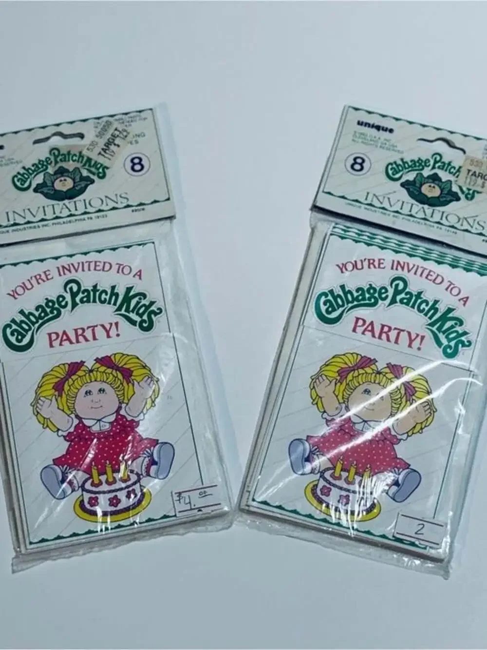 Cabbage‎ Patch Kids Party Invitations - Pink